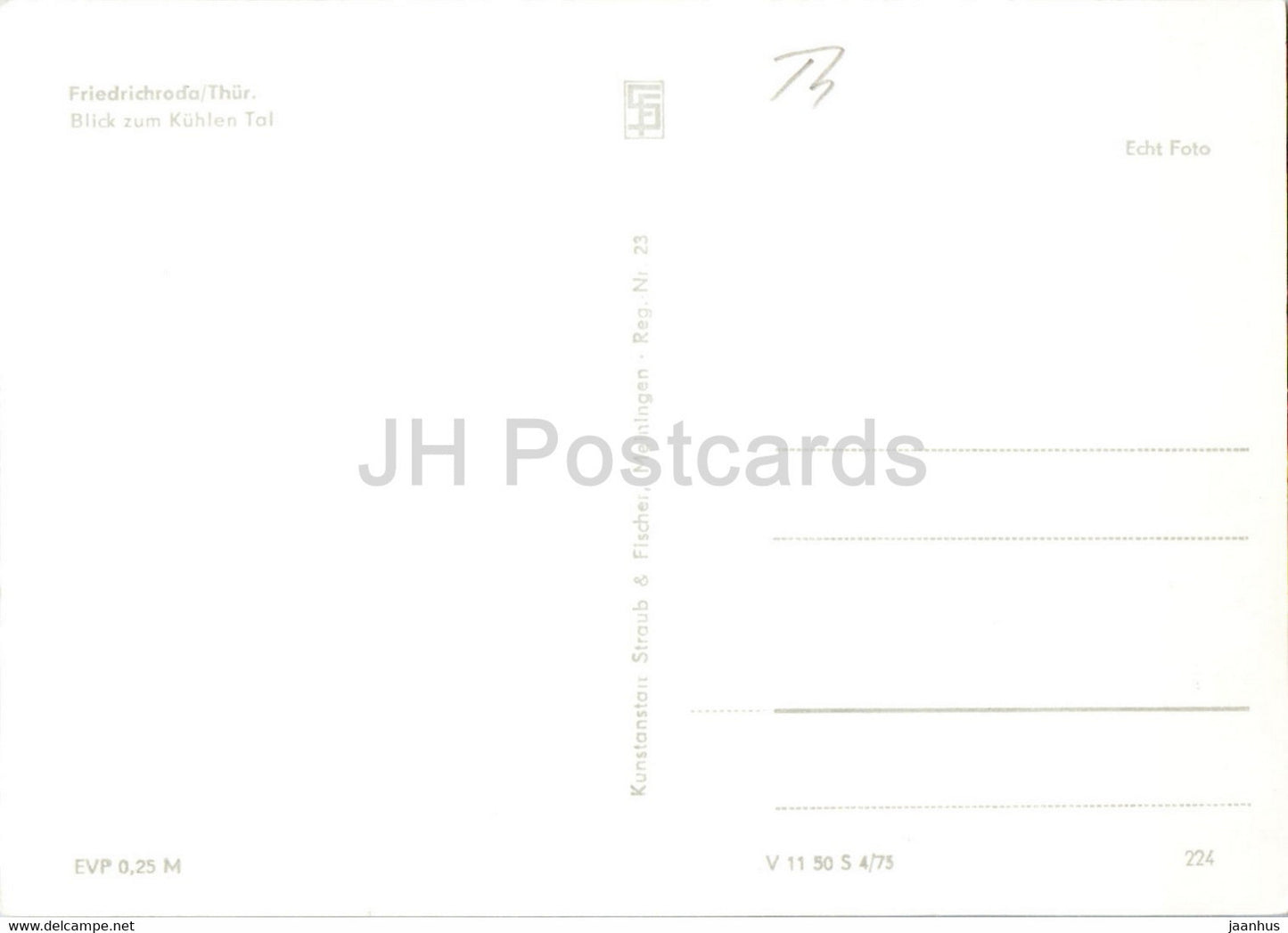Friedrichroda - Blick zum Kuhlen Tal - Germany DDR - unused