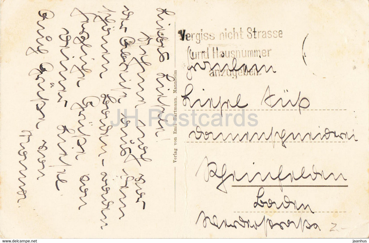 Baden Baden - Paradies - carte postale ancienne - Allemagne - utilisé