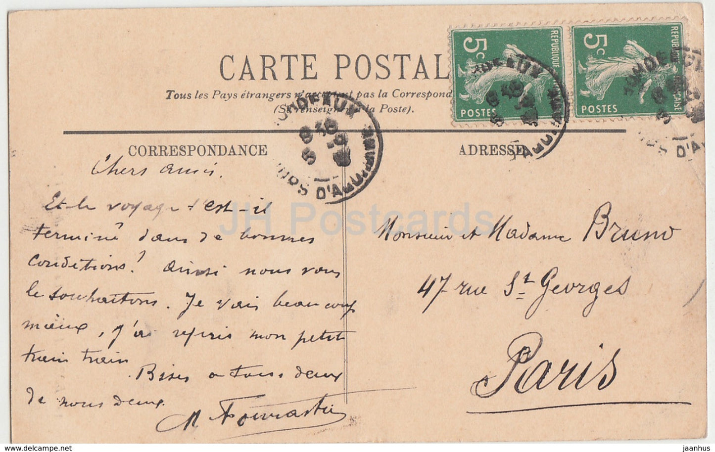 Bordeaux - La Cathedrale - cathedral - 36 - old postcard - France - used