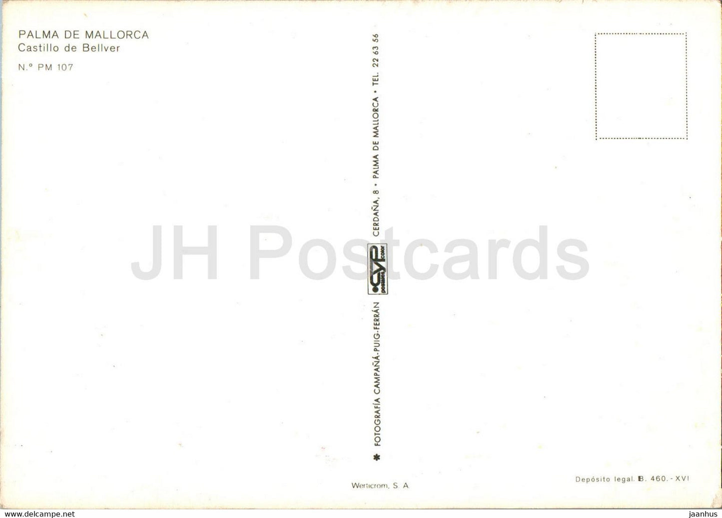 Palma de Mallorca - Castillo de Bellver - 107 - Spain - unused