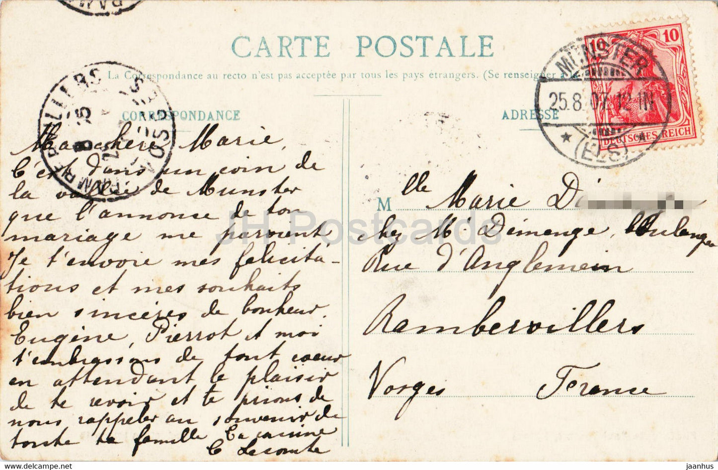 Gerardmer - Le Tunnel de la Schlucht - 130 - old postcard - 1907 - France - used