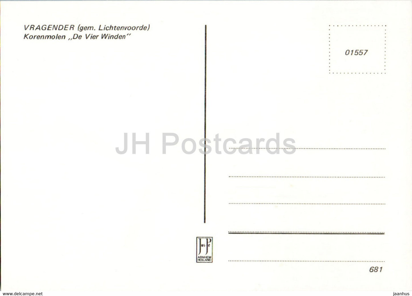 Vragender - gem Lichtenvoorde - Korenmolen De Vier Winden - moulin à vent - Pays-Bas - inutilisé