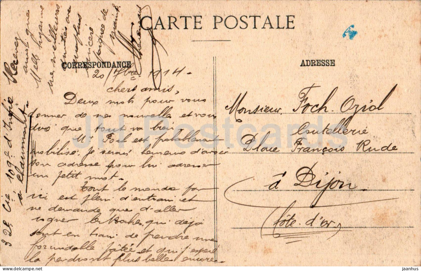 Chaumont - La Prefecture - old postcard - 1914 - France - used