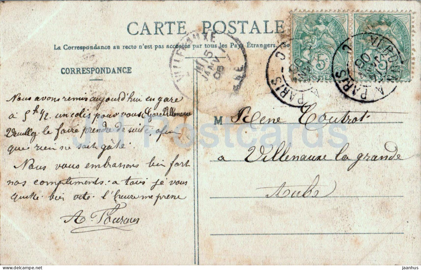 Sainte Menehould - Ste - Ancienne route de Verdun suivie par Louis XVI - alte Postkarte - 1906 - Frankreich - gebraucht