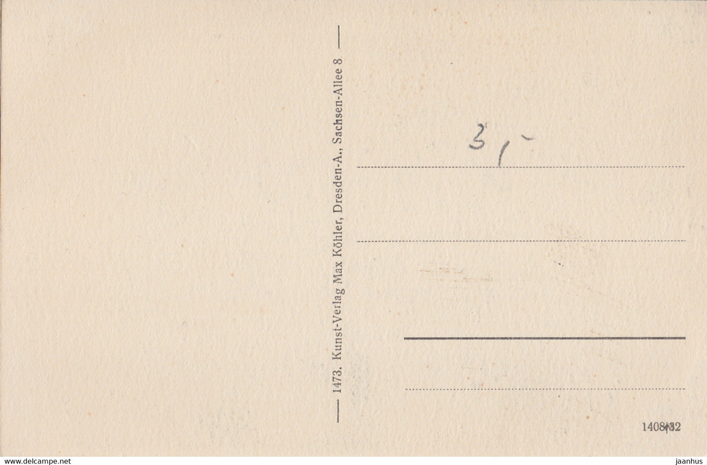 Sachs. Schweiz - Die Wolfsschlucht am Hockstein - old postcard - 1473 - Germany - unused