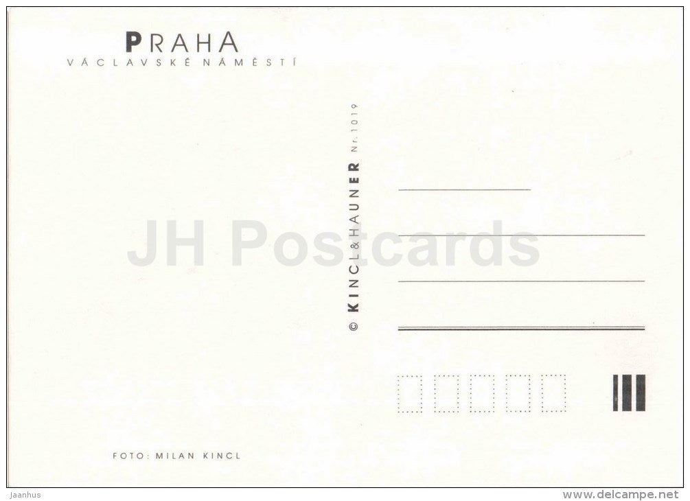 Praha - Prague - Wenceslas Square - Czech Republic - unused - JH Postcards
