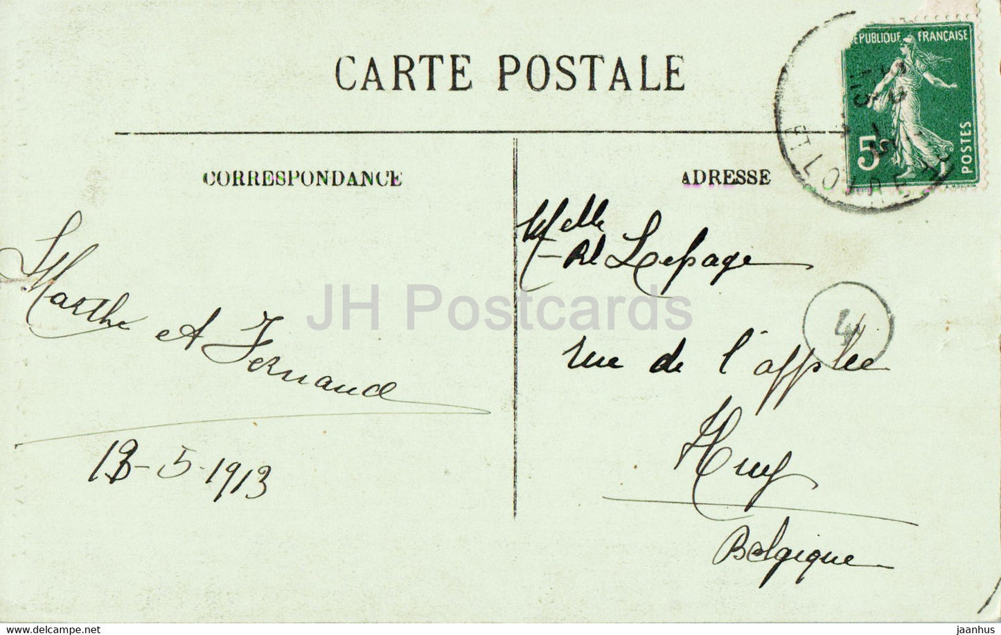 Tours - Cathedrale Saint Gatien - cathedral - 262 - old postcard - 1913 - France - used