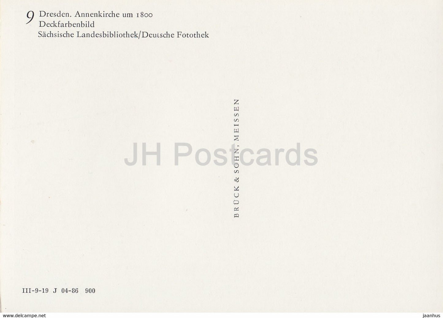 Dresden - Annenkirche - Alte Kirchen Dresdens - Kirche - DDR Deutschland - unbenutzt