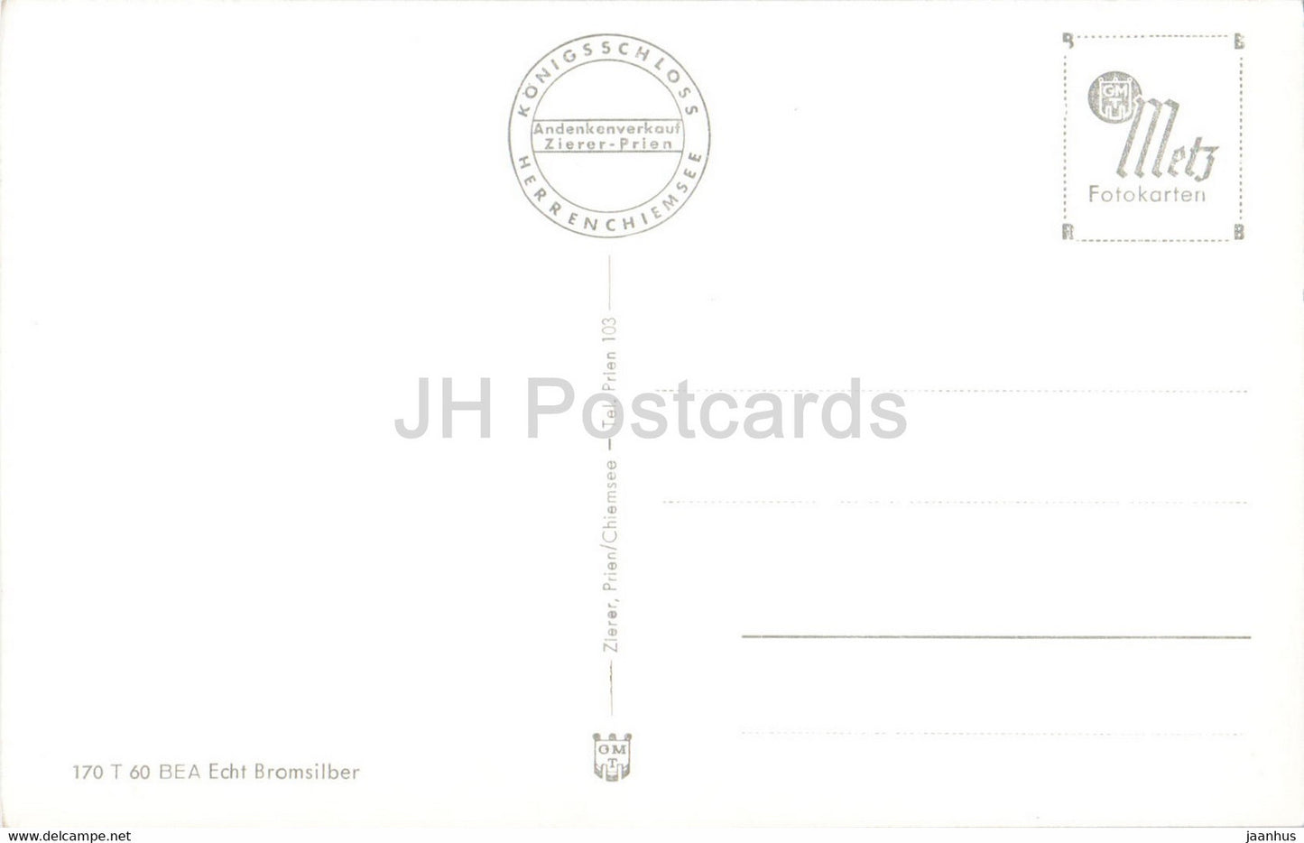 Die Konigsschlosser - Ludwig II als Geoorgiritter - Schloss Herrenchiemsee Linderhof - carte postale ancienne - Allemagne - inutilisée