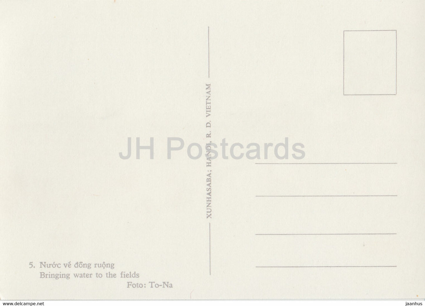 Einige Aspekte Vietnams – Wasser auf die Felder bringen – Vietnam – unbenutzt