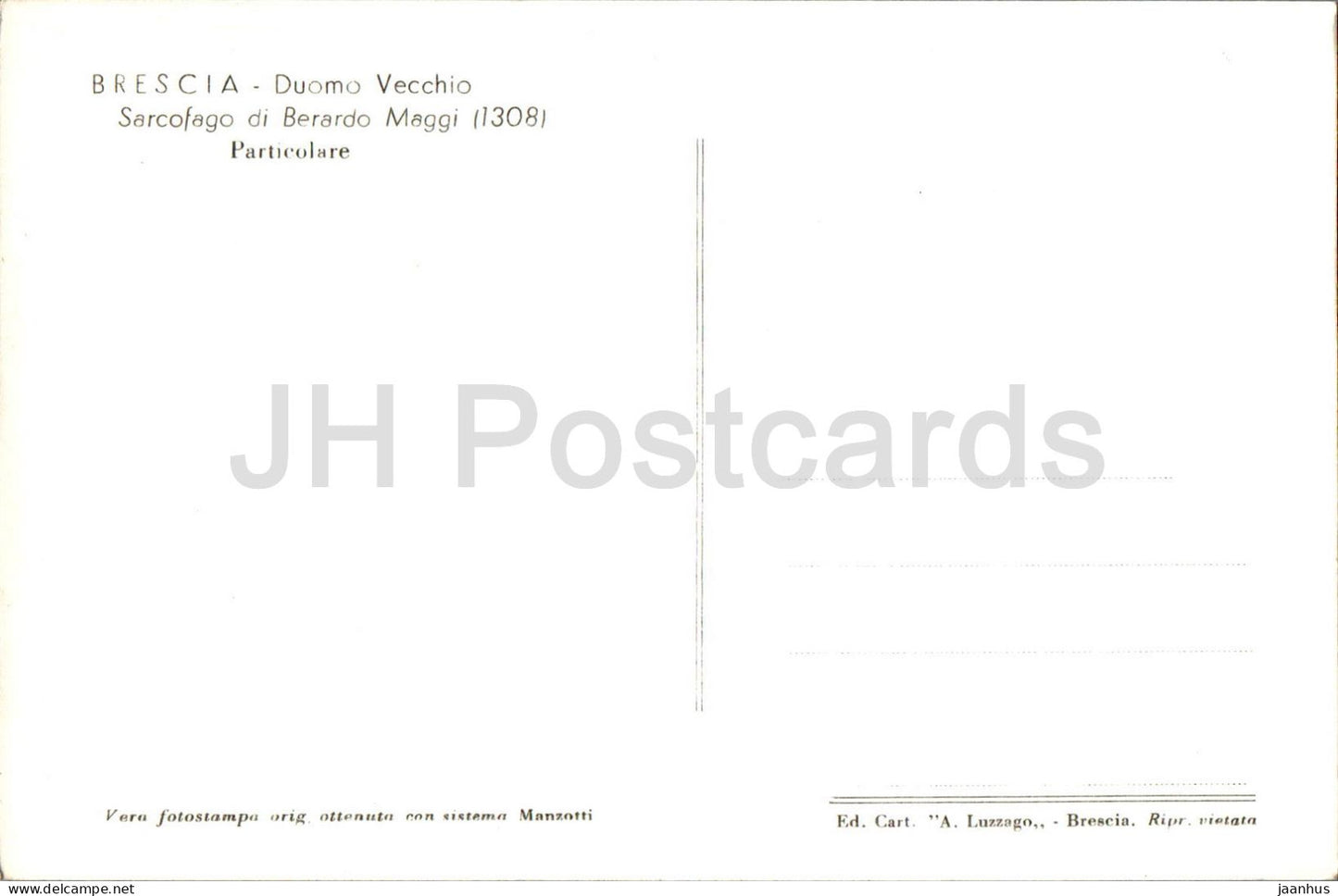 Brescia - Duomo Vecchio - Sarcofago di Berardo Maggi - particolare - cathédrale - Italie - inutilisé