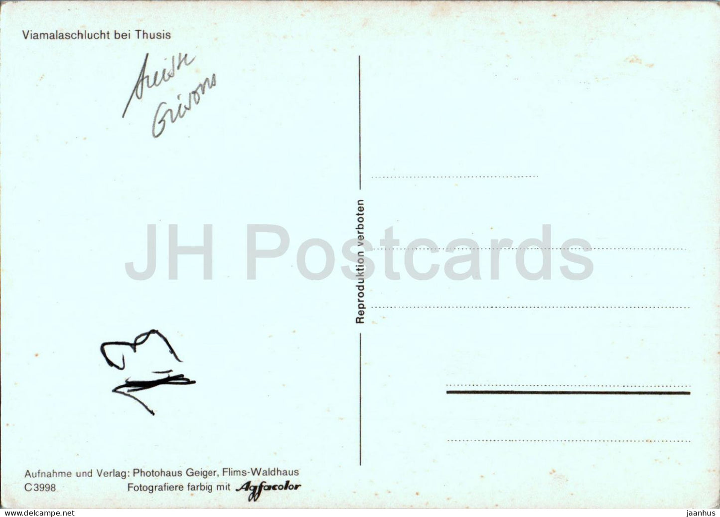 Viamalaschlucht bei Being - 3998 - Suisse - occasion