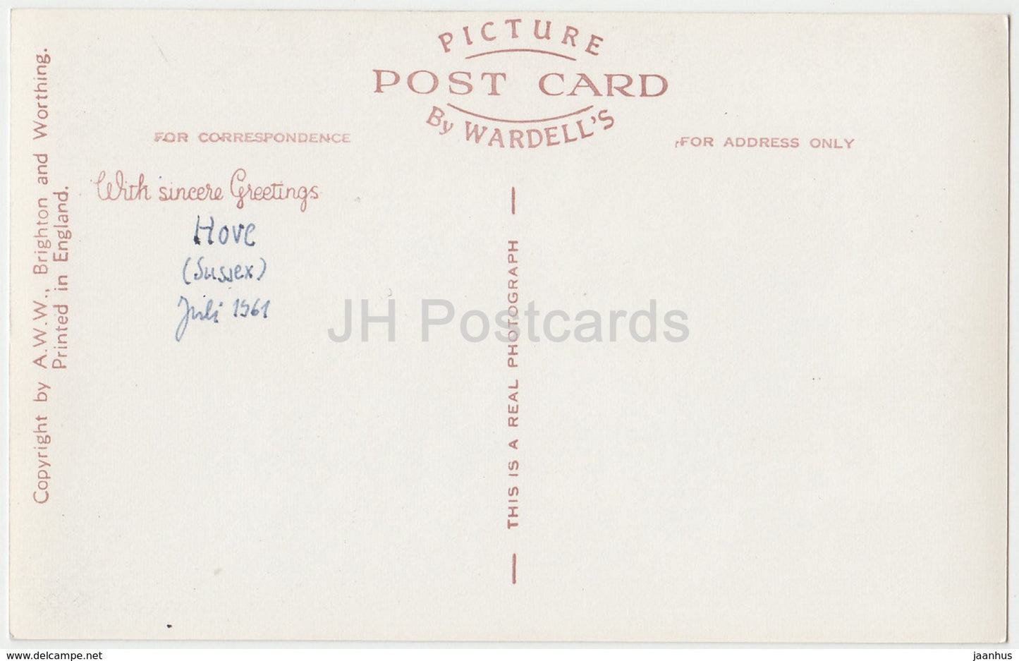 Hove - Old Parish Church - 855 - 1961 - United Kingdom - England - used