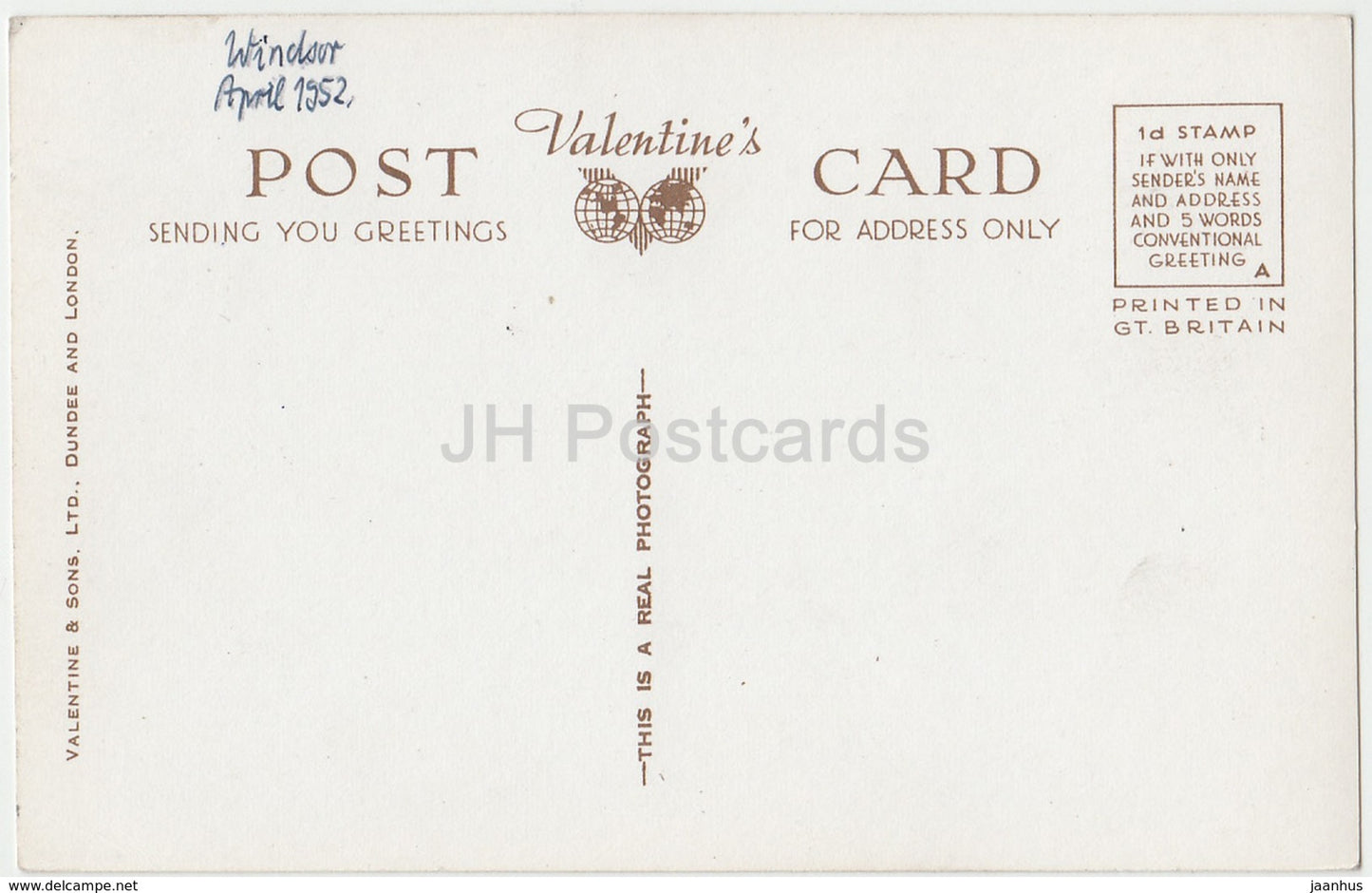 Château de Windsor - La Tour Ronde - G.4827 - 1952 - Royaume-Uni - Angleterre - utilisé