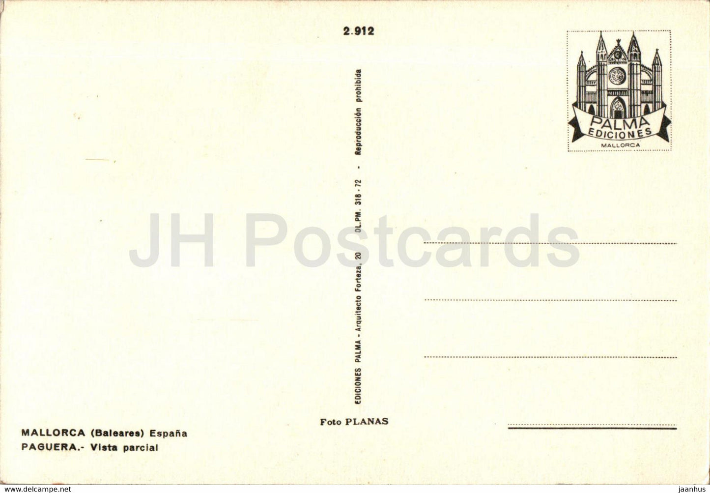 Paguera - Vista parcial - Mallorca - 2912 - Spain - unused