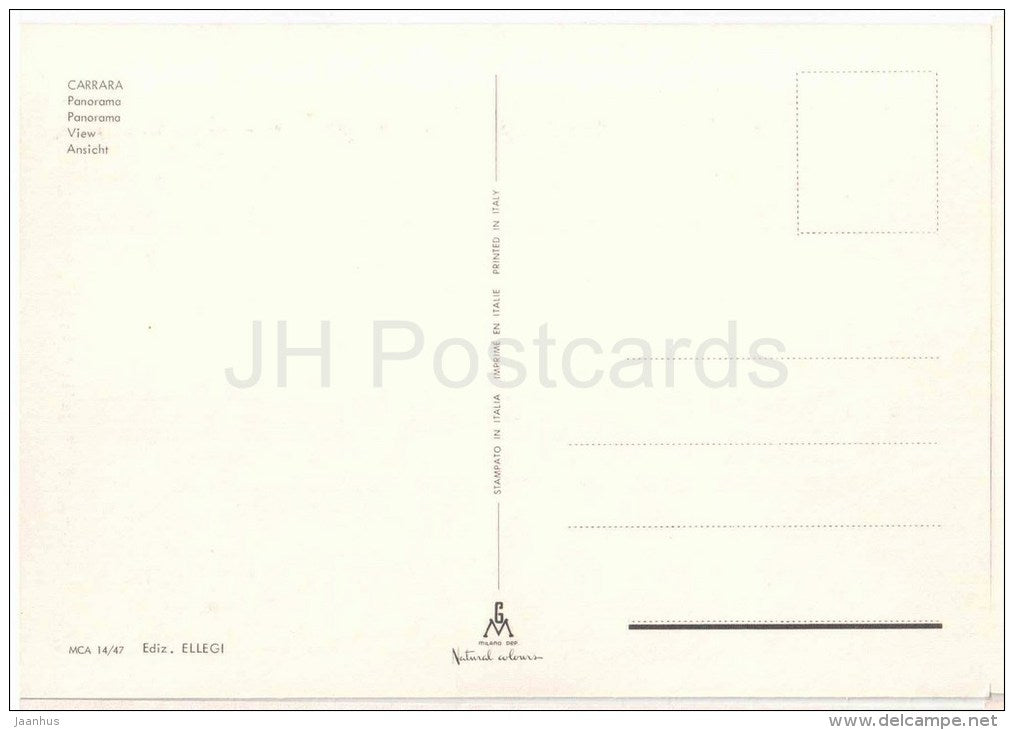 panorama - Carrara - Toscana - MCA 14/47 - Italia - Italy - unused - JH Postcards