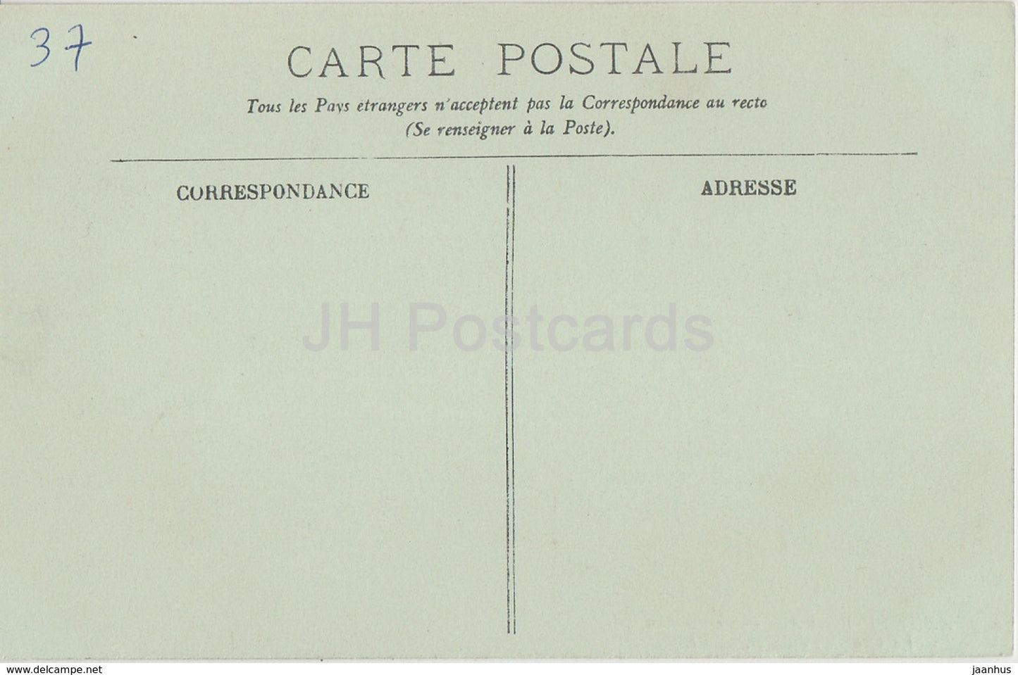 Azay Le Rideau - Le Chateau - La Chambre du Roi - Schloss - 16 - alte Postkarte - Frankreich - unbenutzt