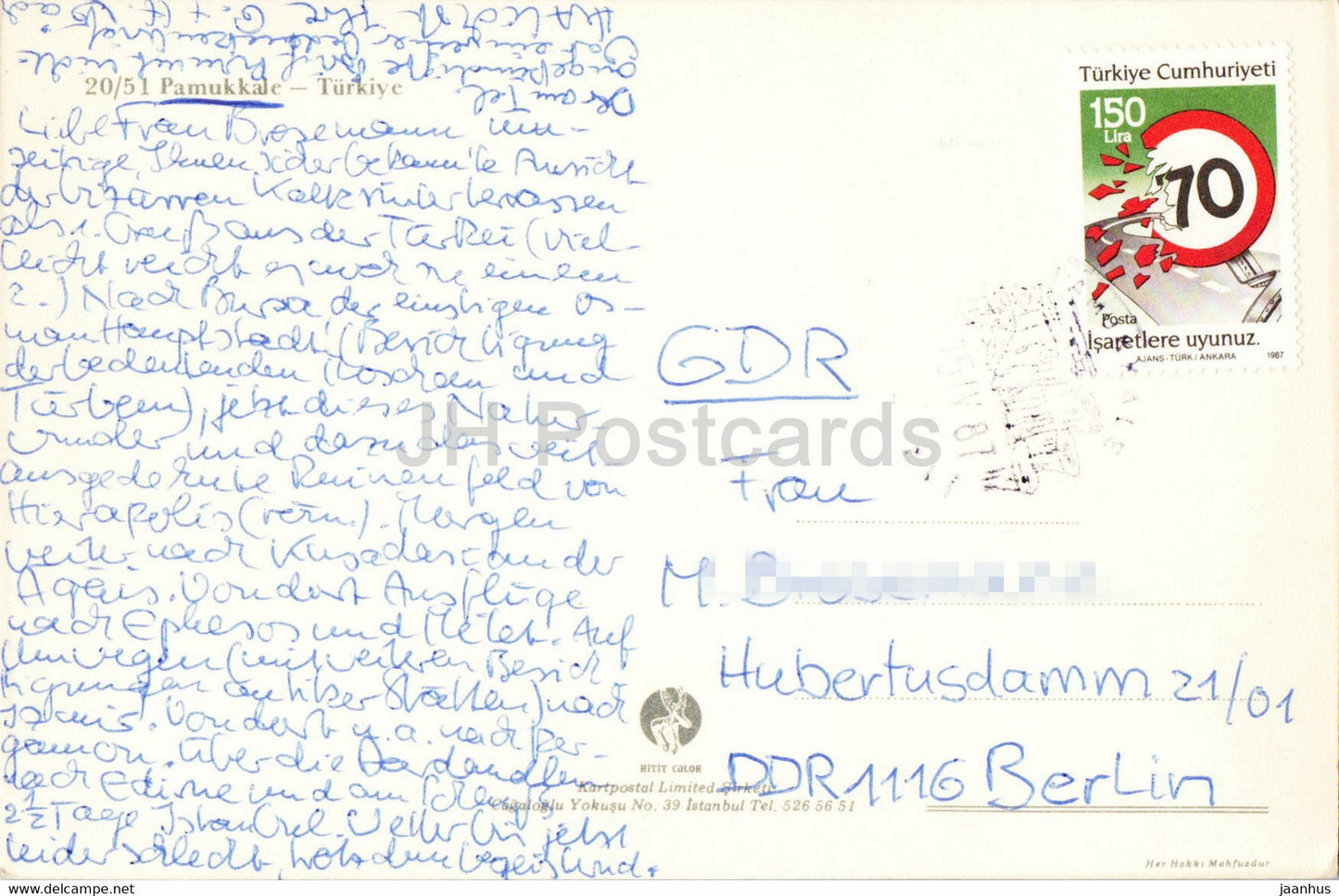 Pamukkale - Turkiye - 20/51 - Hitit - Turquie - d'occasion