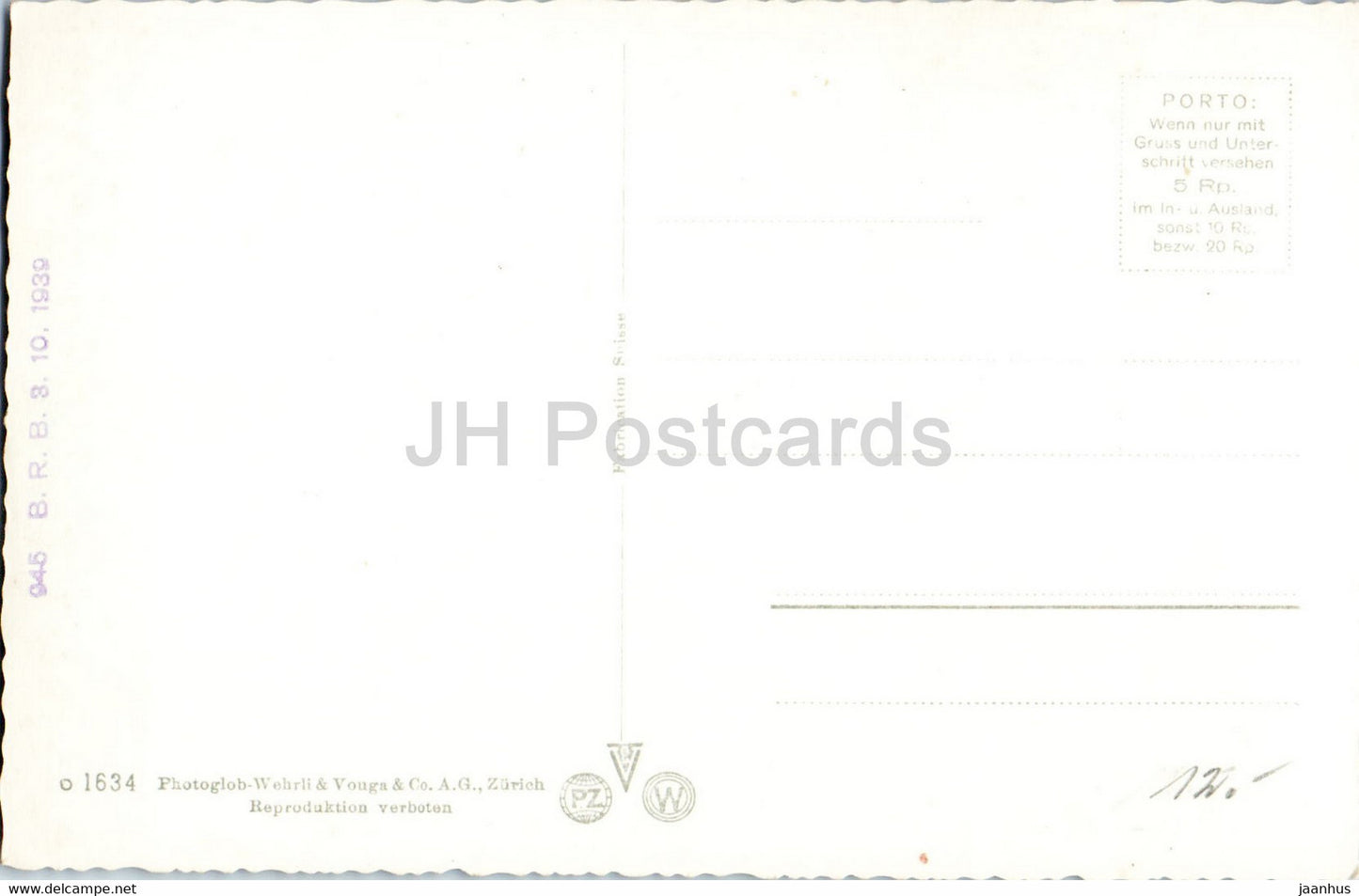 Andermatt 1444 m - Blick auf Hospental und Furkastrasse - 1634 - carte postale ancienne - Suisse - inutilisée