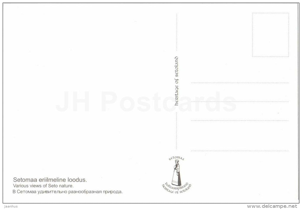 various views of Setu Nature - Heritage of Setoland - Setumaa - Estonia - unused - JH Postcards