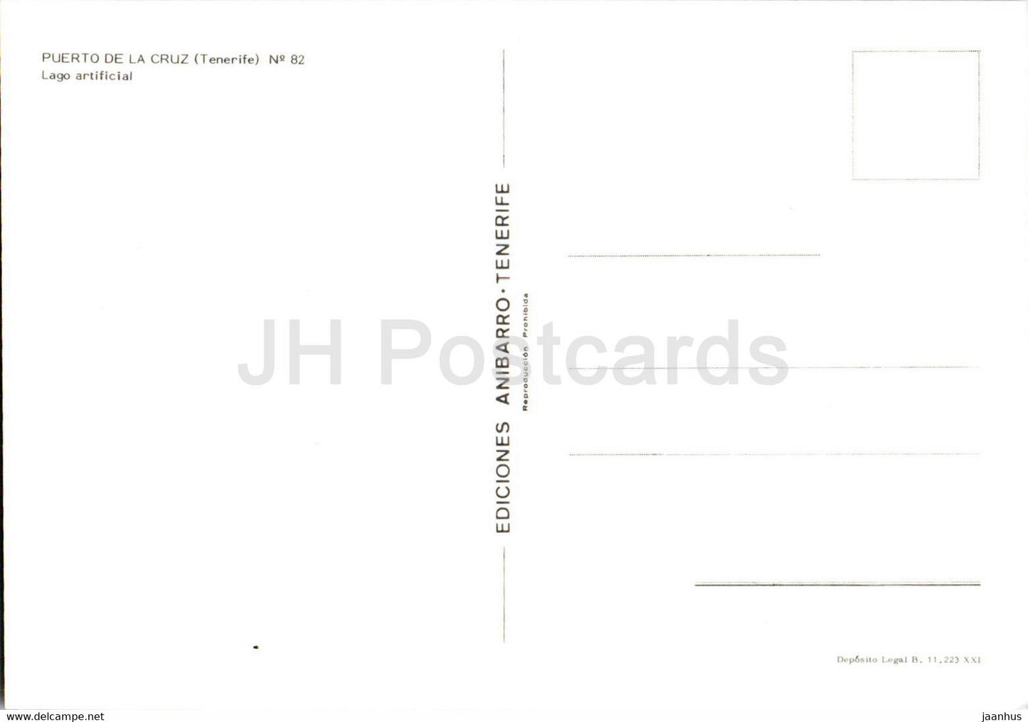 Puerto de la Cruz - Lago Artifical - Tenerife - 82 - Espagne - inutilisé