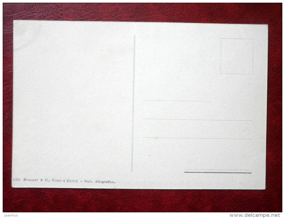 Lago di Como - Vista dal Monte Crocetta - Bellagio - 198 - lake - old postcard - Italy - unused - JH Postcards