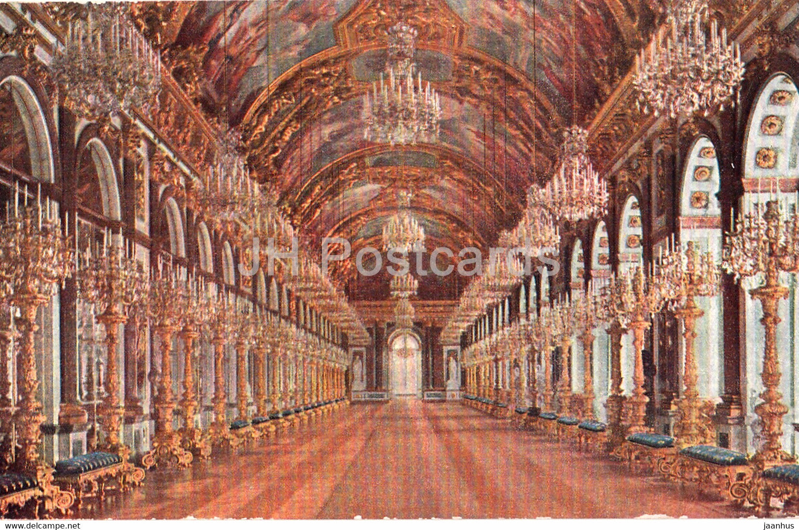 Schloss Herrenchiemsee - Spiegelgalerie - castle - 407 - old postcard ...