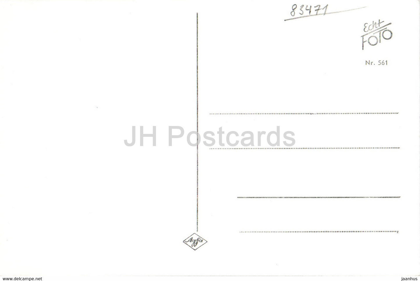 Alpenstraße Lattenbachbrücke mit Watzmann und Hochkalter - alte Postkarte - Deutschland - unbenutzt
