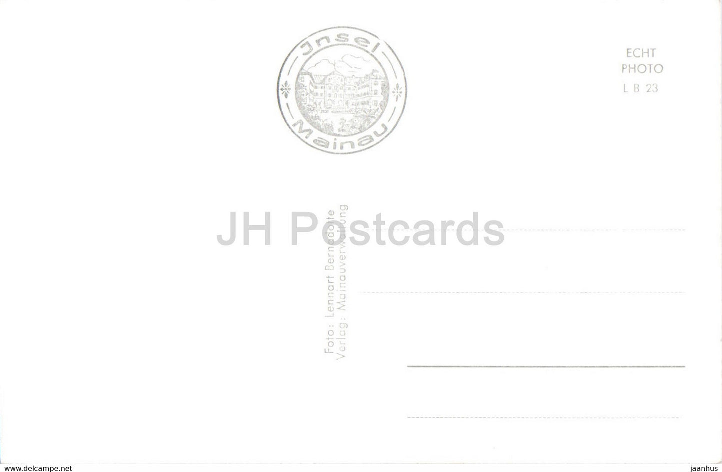 Mainau die Tropeninsel im Bodensee - Schlosskirche - Musagarten - Bananenstaude - carte postale ancienne - Allemagne - inutilisée