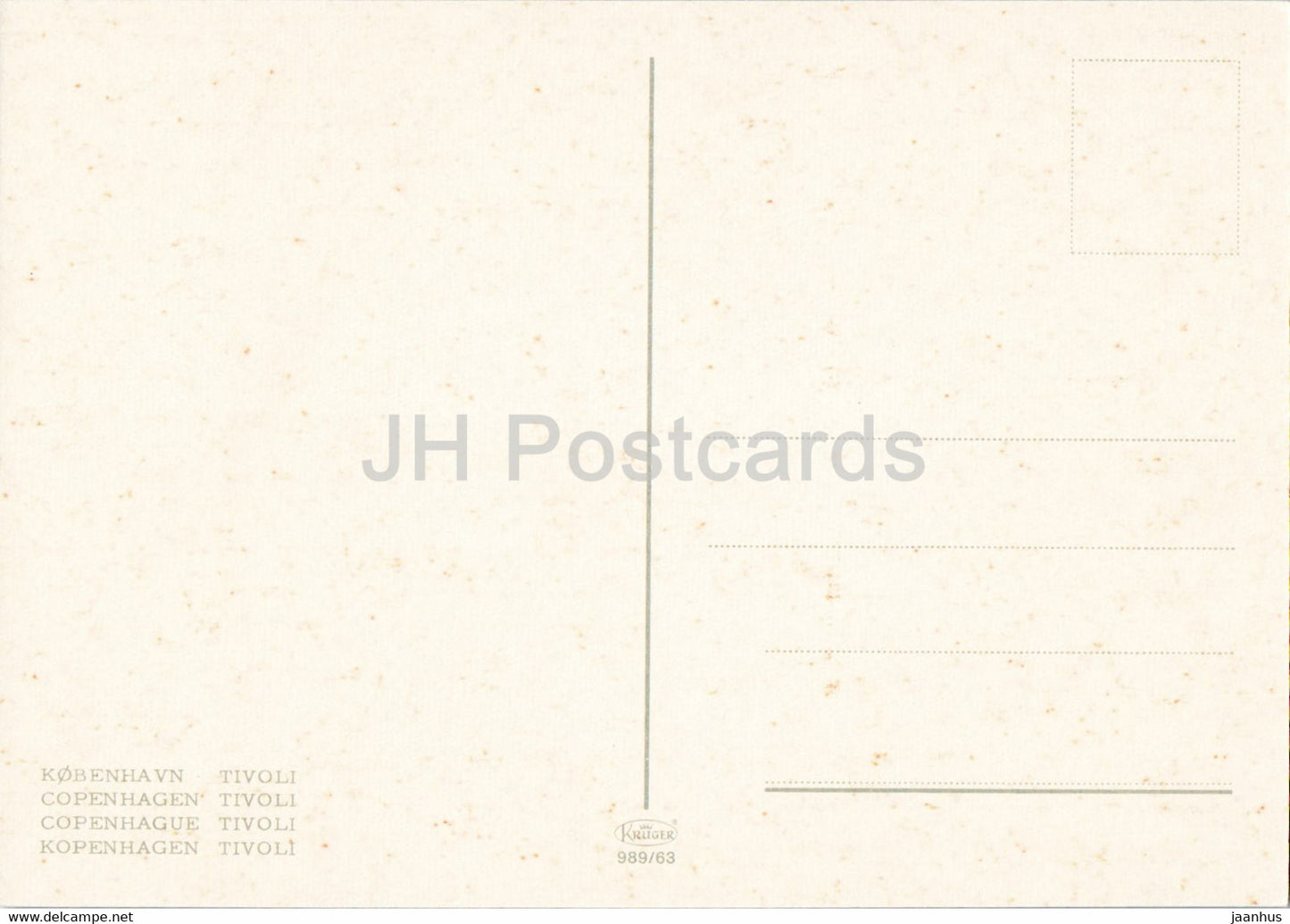 Kopenhagen - Tivoli - 989/63 - Dänemark - unbenutzt