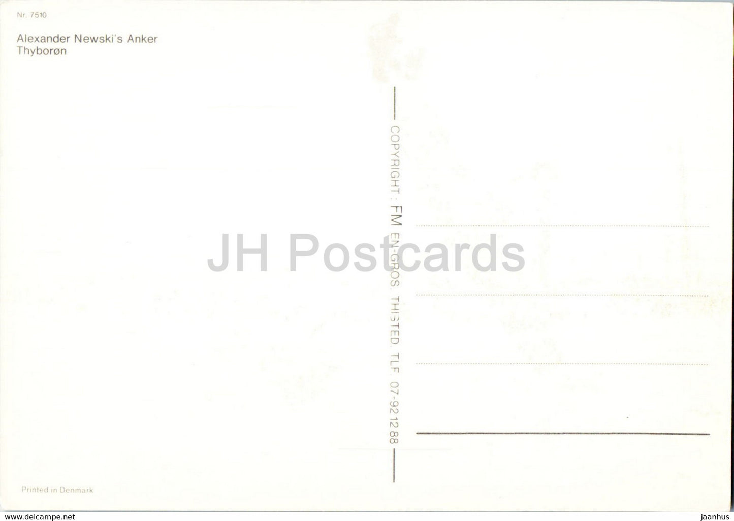 Thyboron - Alexander Newski's Anker - anchor - Denmark - unused