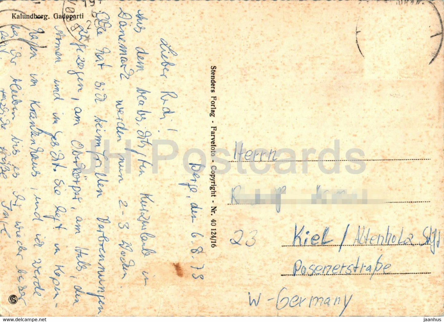 Kalundborg - Gadeparti - street view -1973 - Greenland - Denmark - used