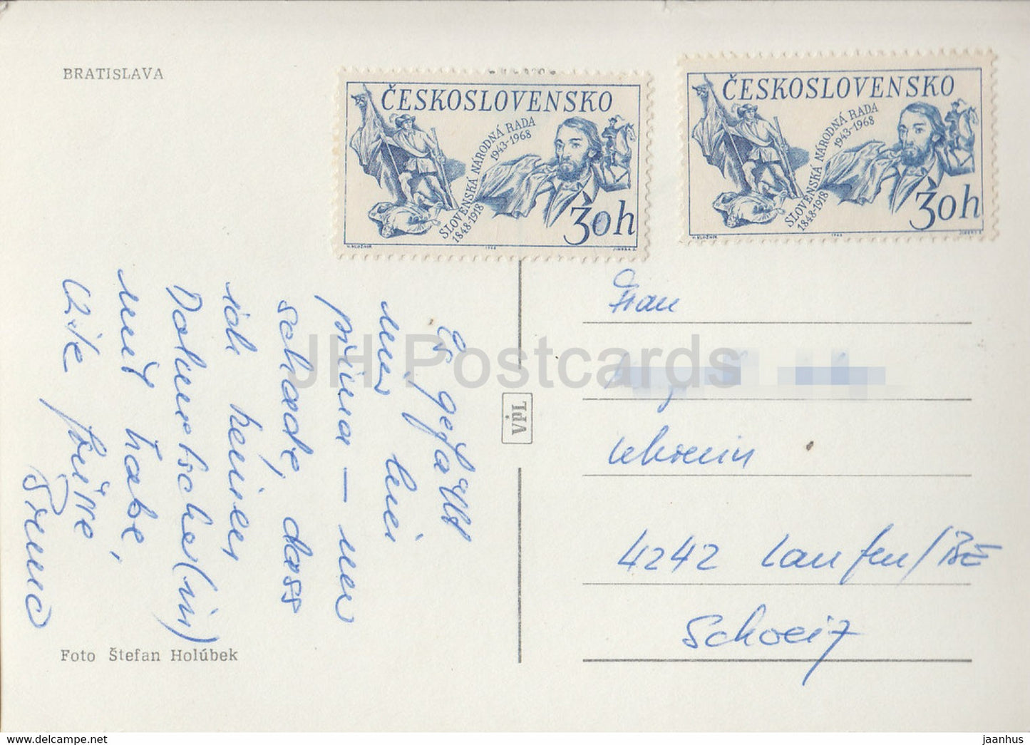 Bratislava - city view - steamer ship Devin - Czechoslovakia - Slovakia - used