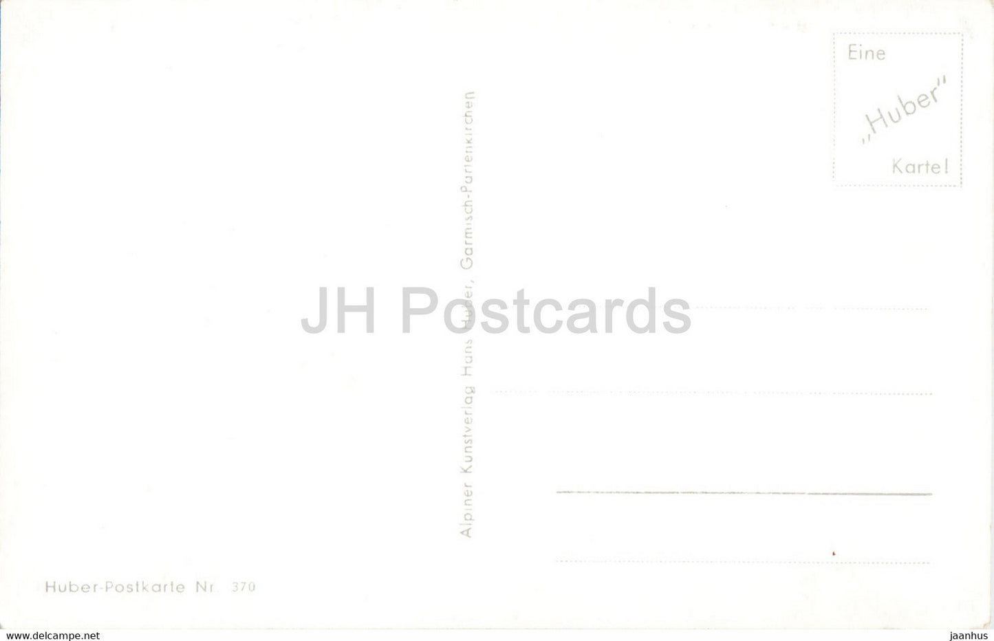 Riessersee gegen Zugspitzgruppe 2964 m - carte postale ancienne - Allemagne - inutilisée