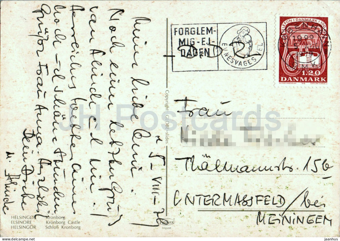 Kronborg - Helsingor - castle - 1979 - Denmark - used