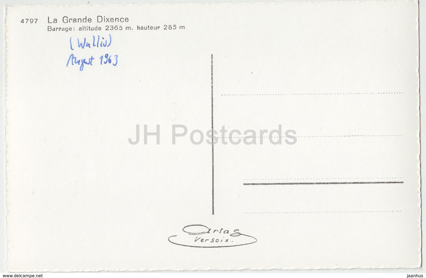 La Grande Dixence - Multiview - 4797 - Schweiz - 1963 - gebraucht