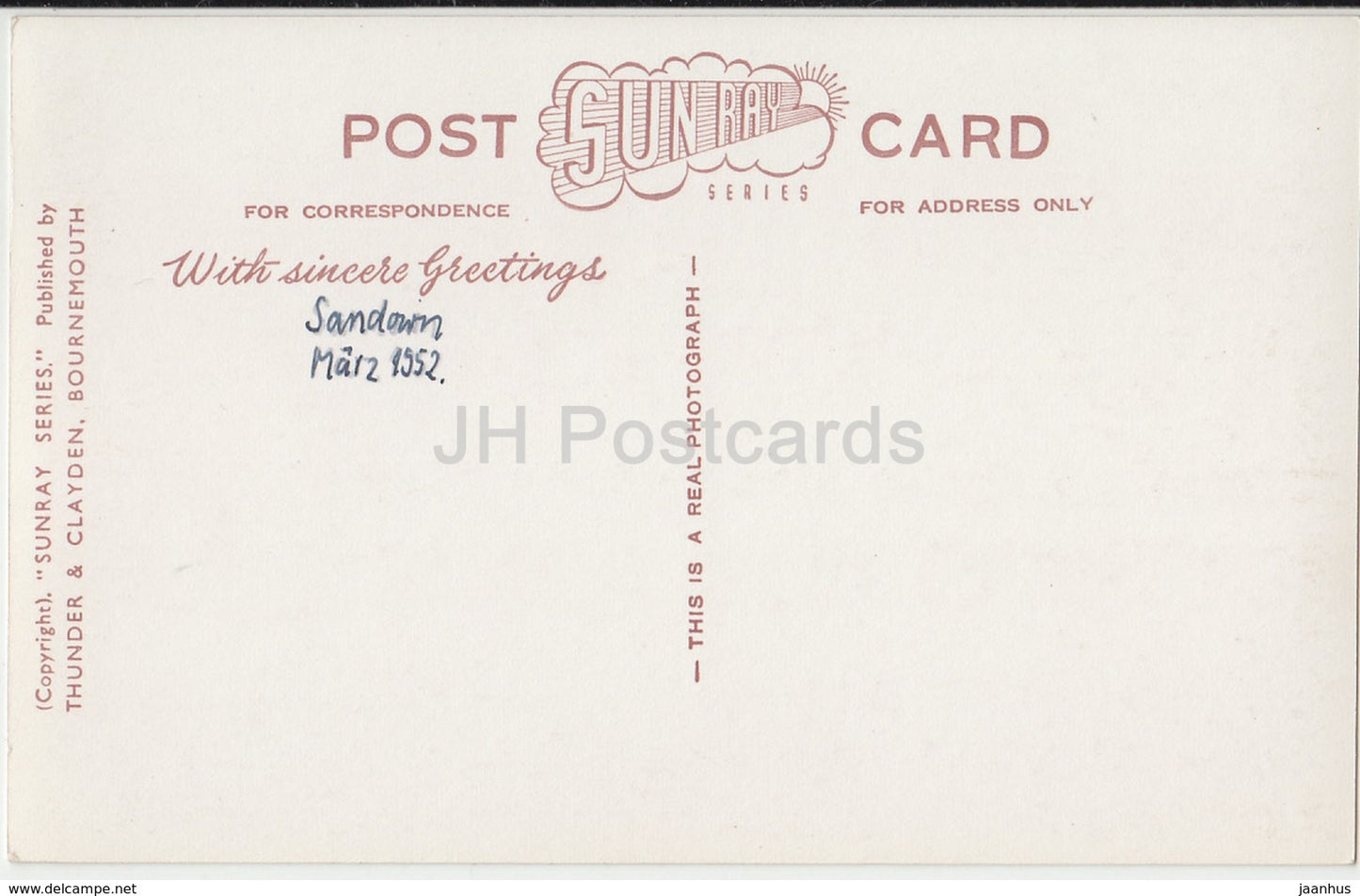 Culver Point - Sandown Pier - CM.5573 - 1952 - United Kingdom - England - used