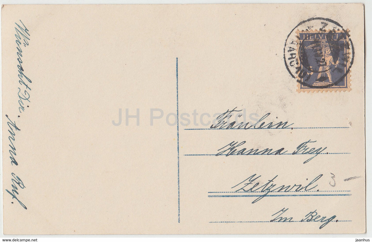 Greeting Card - Herzlichen Segenswunsch zur Konfirmation - young woman PH 5669-3 - old postcard - 1927 - Germany - used