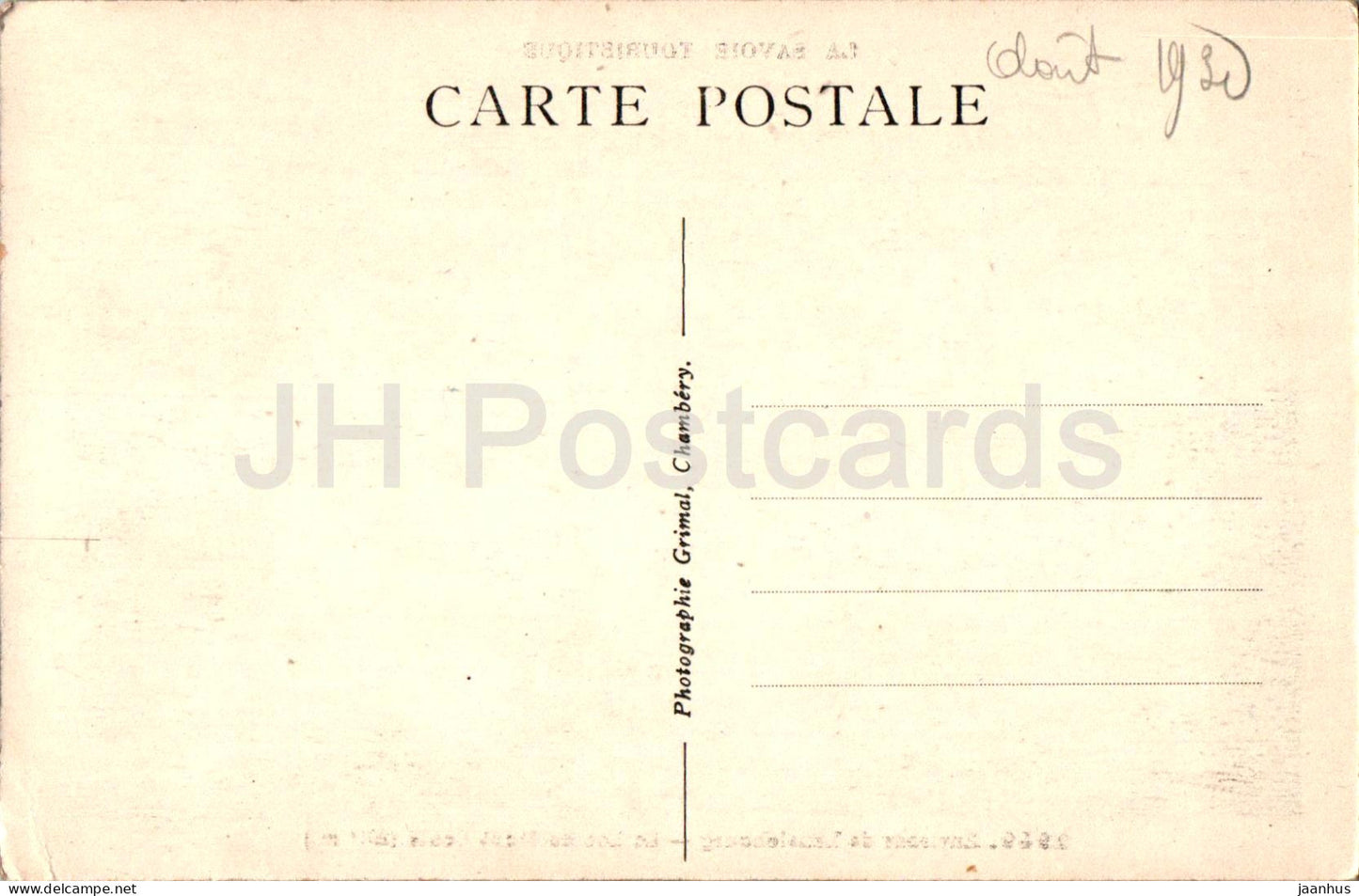 Environs de Lanslebourg - Le Lac du Mont Cenis - lac - 2949 - carte postale ancienne - France - oblitéré