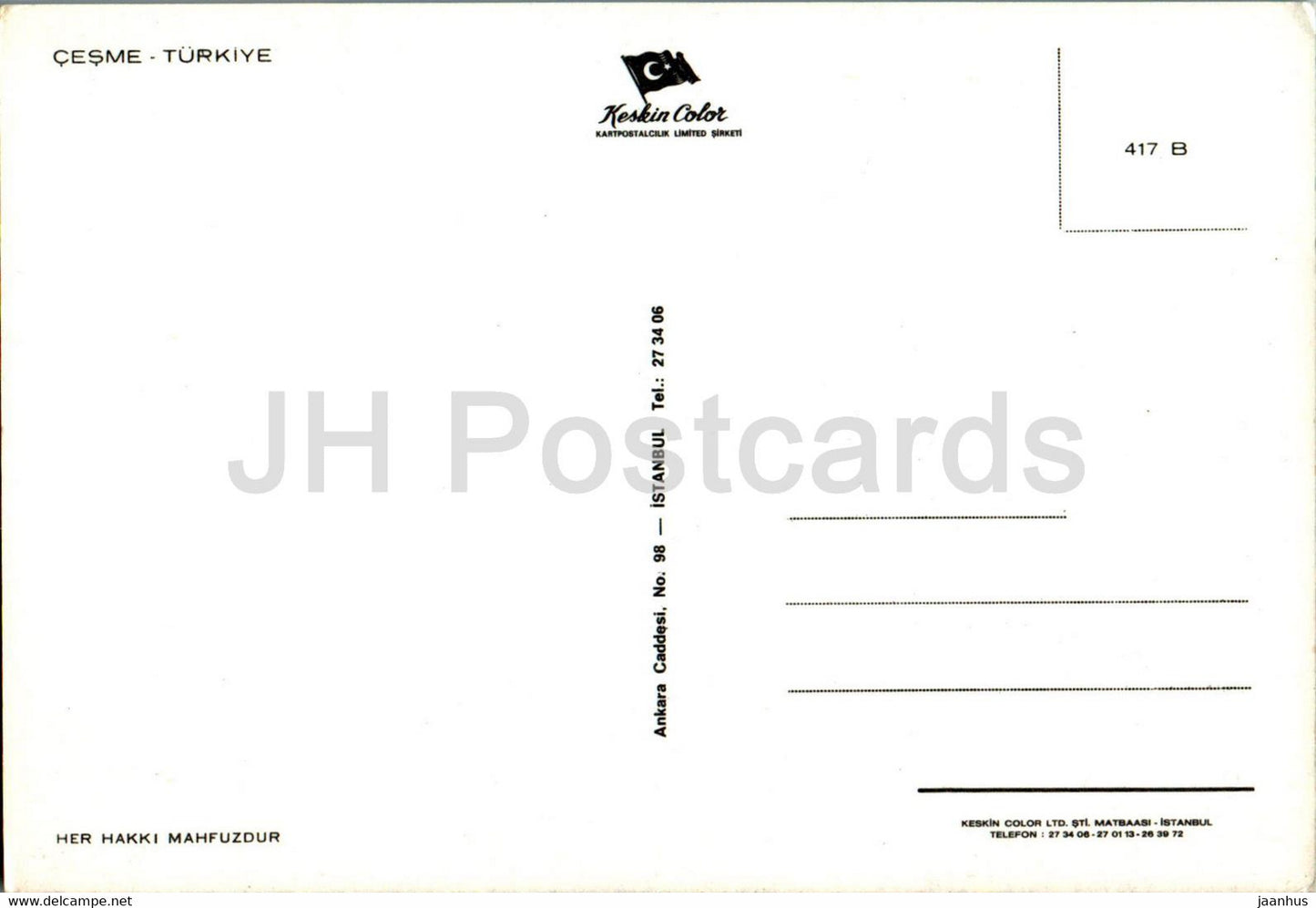 Cesme - 417 - Turkey - unused