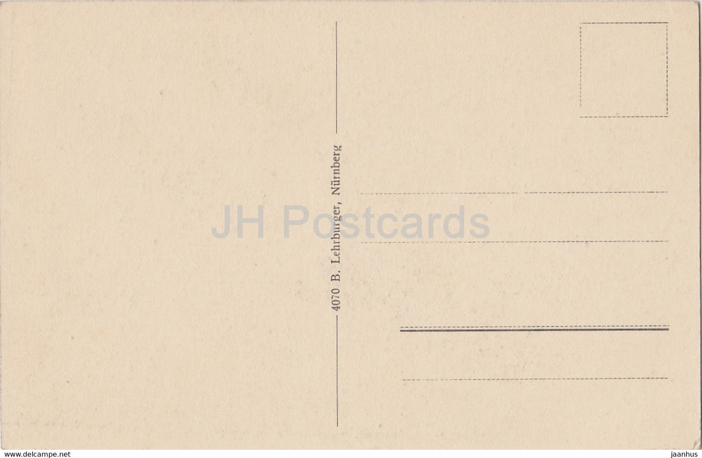 Rosenheim - Stadtpfarrkirche u Postgebäude - alte Postkarte - Deutschland - unbenutzt