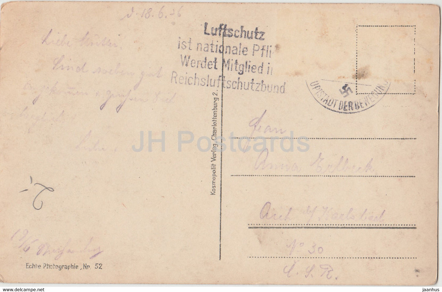 Munchen - Petersturm mit Standesamt - Munich - 52 - old postcard - 1936 - Germany - used