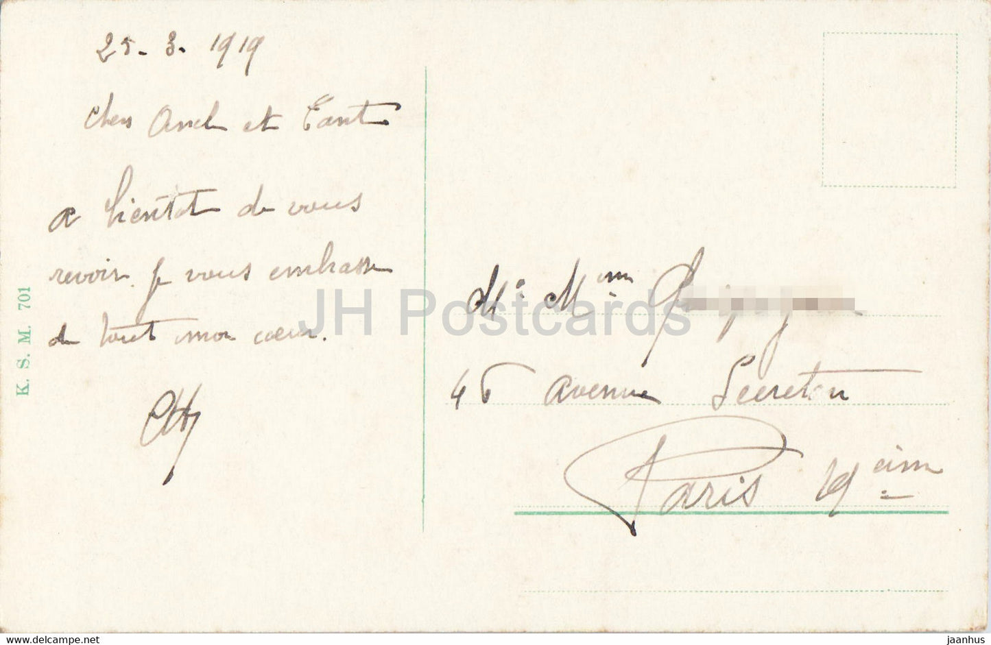 Bingen - 701 - old postcard - 1919 - Germany - used