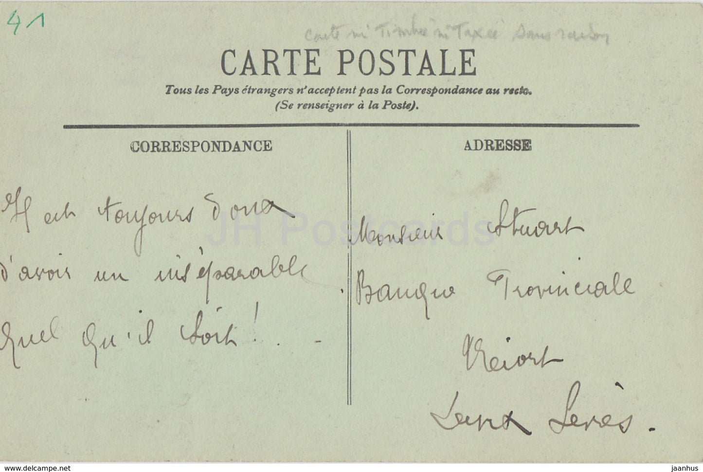 Blois - Le Chateau - Cariatides de l'Escalier Louis XII - 284 - old postcard - France - used