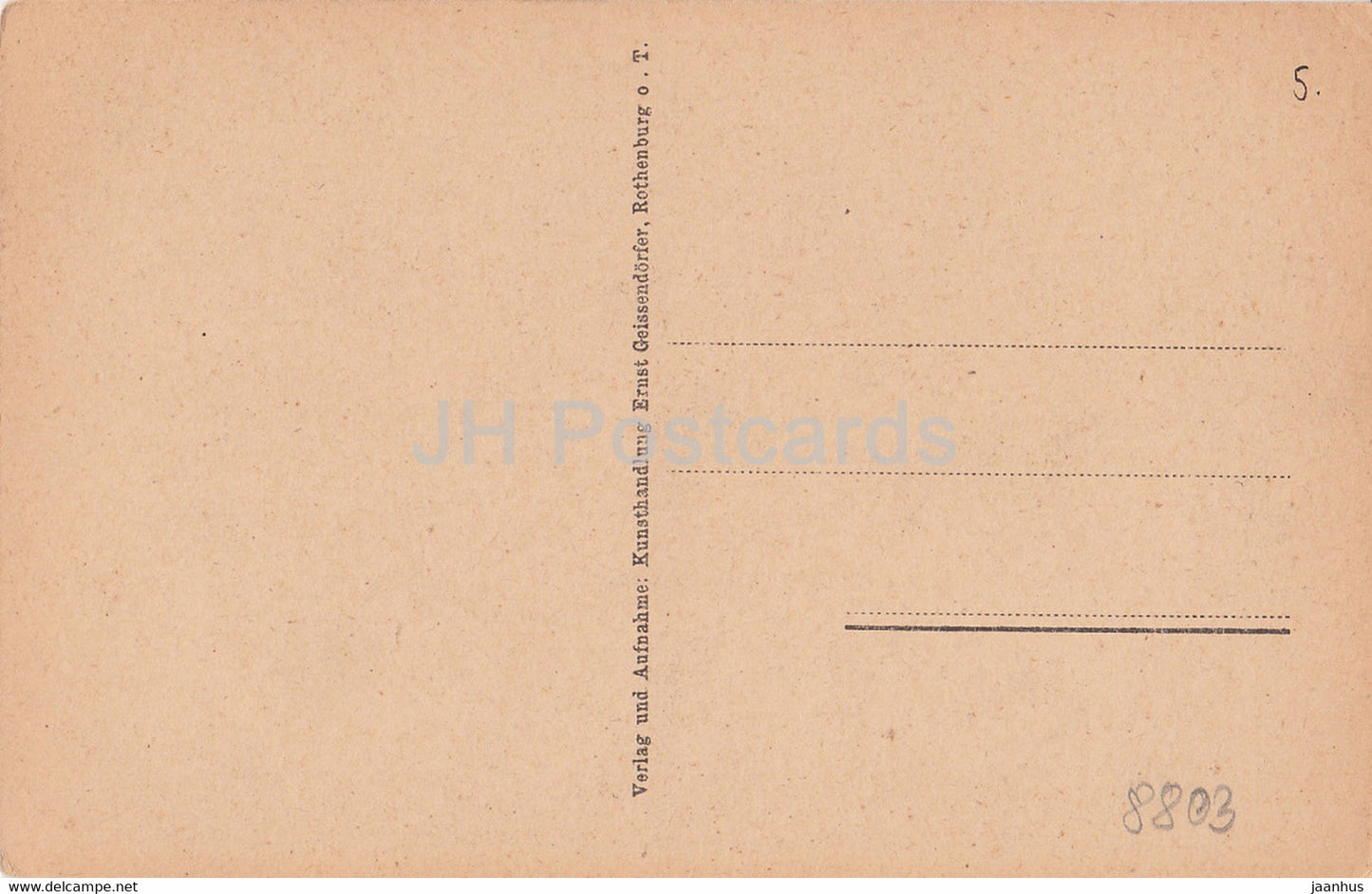 Rothenburg od Tauber - Franziskanerkirche u Frauenschule - alte Postkarte - Deutschland - unbenutzt