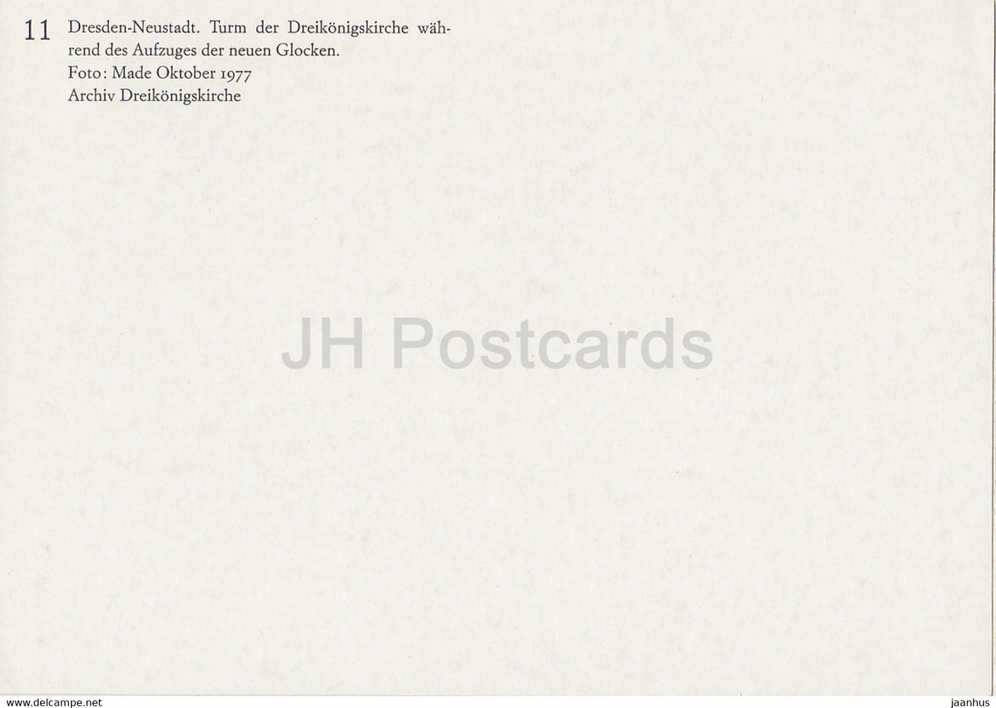 Dresden Neustadt - Dreikonigskirche - Turm der Dreikonigskirche 1977 - church - DDR Germany - unused