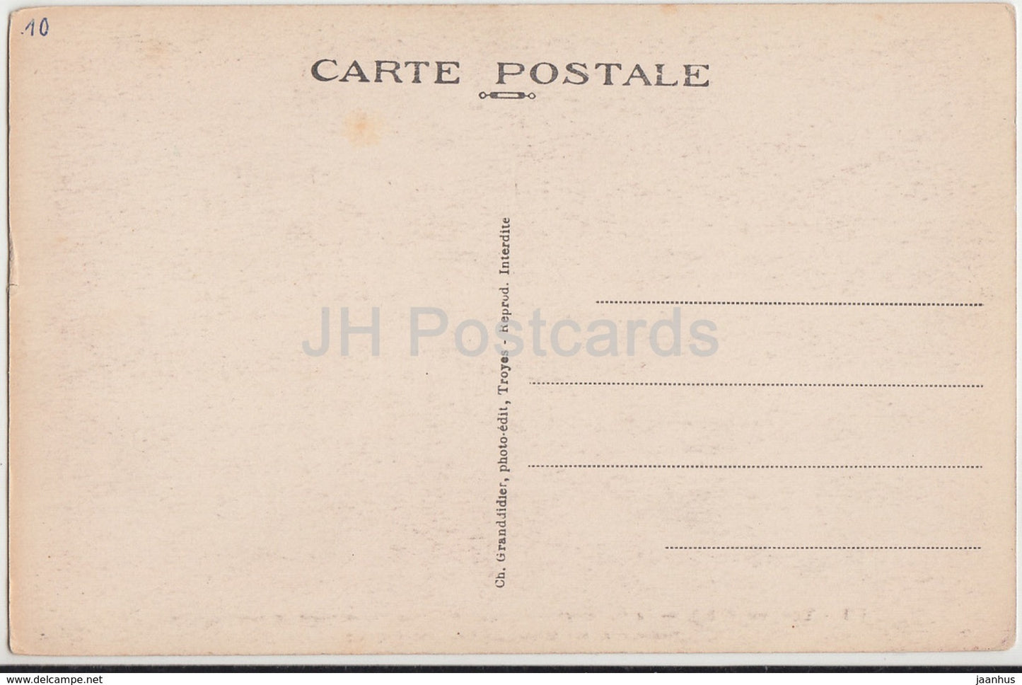 Troyes - La Cathedrale - Curieuse sculpture representant - cathedral - 171 - old postcard - France - unused