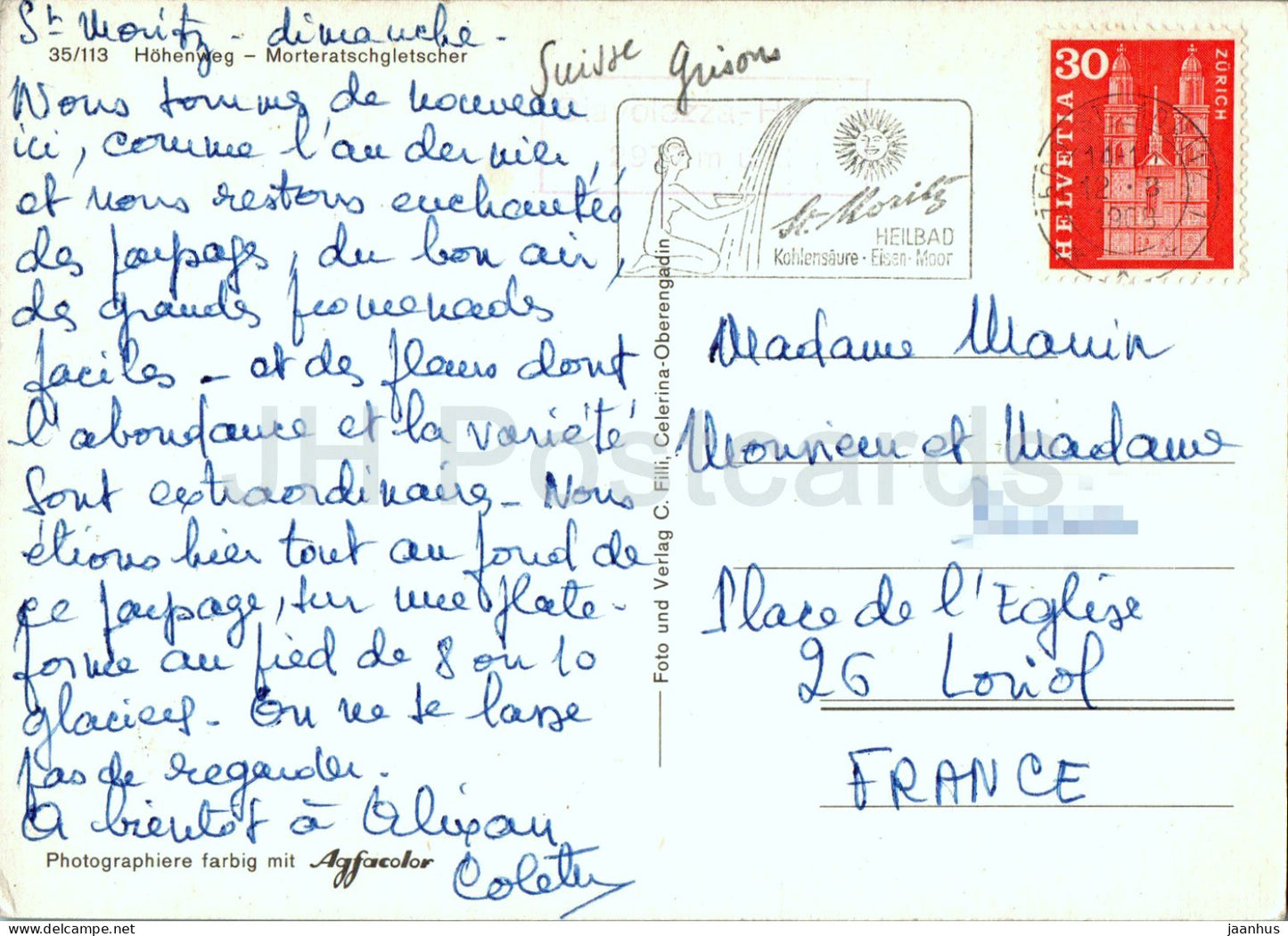 Hohenweg - Morteratschgletscher - 35/113 - 1968 - Switzerland - used