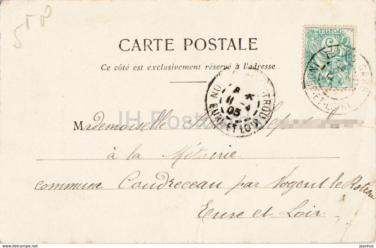 Tours - La Cathedrale - cathedral - old postcard - 1903 - France - used