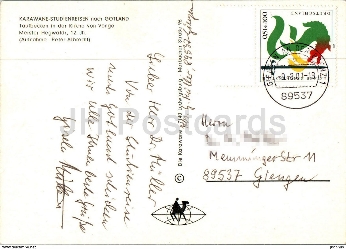 Karawane Studienreisen nach Gotland - Vange church - 2001 - Sweden - used